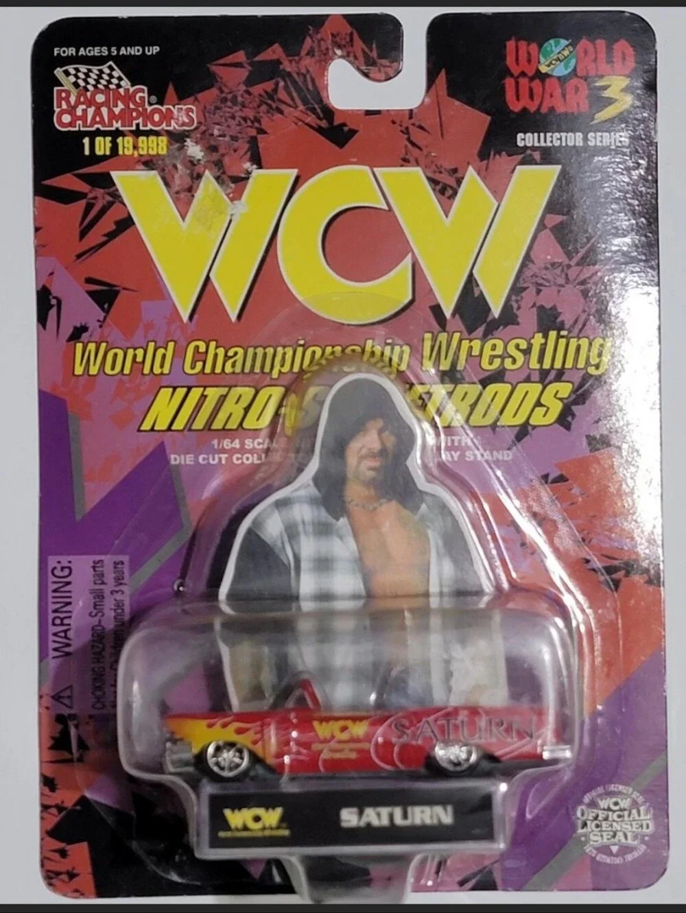 Saturn (Perry Saturn) WCW Nitro-Street Rods Die Cast Car by Racing Champions